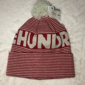 The Hundreds Unisex Red Pom Pom Beanie